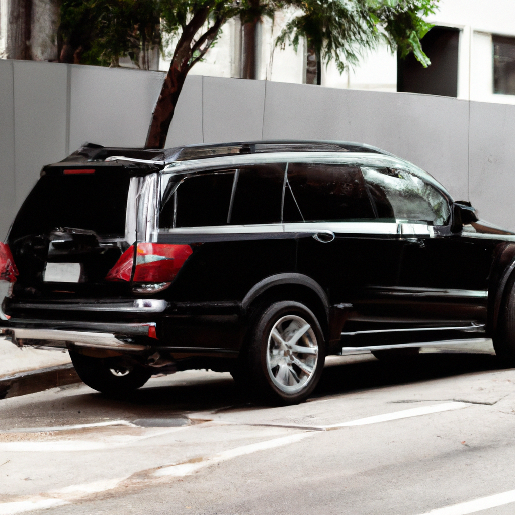 SUV de luxo preto estacionado em São Paulo